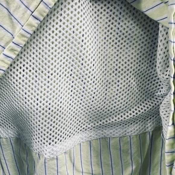 Columbia PFG Men Shirt 2XL Light Yellow Striped Super Bonehead Vented Fishing - Picture 3 of 11